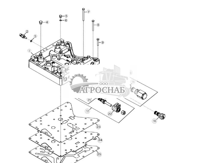 YZ107386 Группа регулировочных клапанов - ST758003 69.jpg